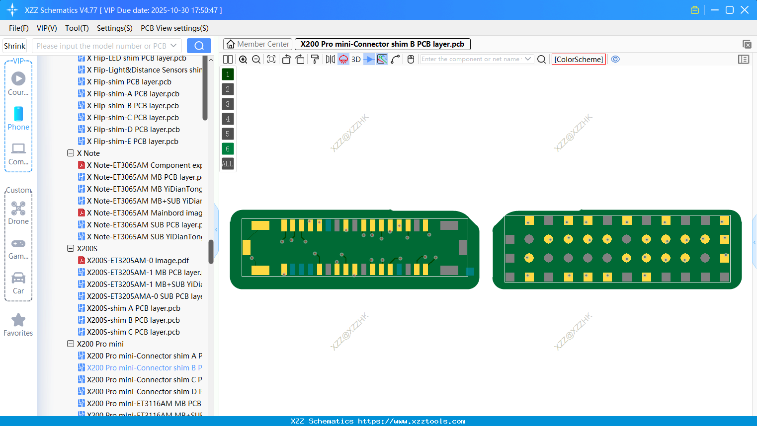 VIVO X200 Pro Mini-Connector Shim B PCB Layer